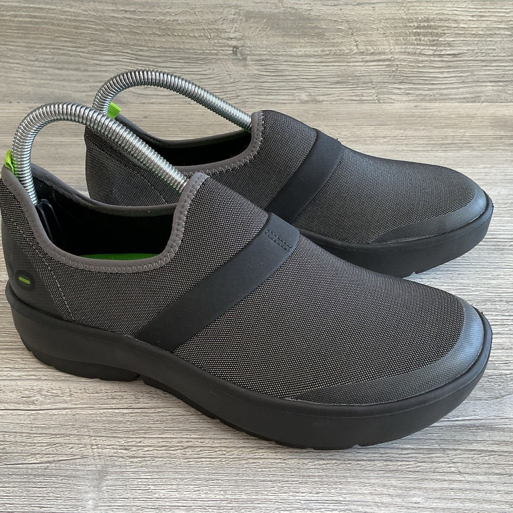 OOFOS Womens Shoes OOmg Fibre Low Black Gray Recovery Slip On Loafer Shoes US 8